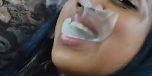Smoking and getting fucked rough (Julea London)