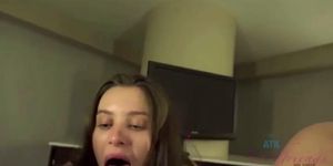 Stunning Brunette Having Sex and Makes Partner Cum (Lana Rhoades)