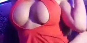 Girls Play With Tits In The Club