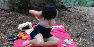 Hot Hairy Amateur Wanks To Amazing Orgasm In Public Park (Laura Neat)