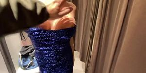 Risky Cumshot in Public Changing room in Mall - Cock22squirt