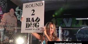 BBW Angelina Castro Sucks Nat Turnher's BBC In A Fight Cage! (BBW Vs BBC)