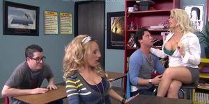 Brazzers - Big Boobs At School - Paying Her Union Dues Scene (Cindy Valentine, Brooke Haven, Seth Gamble)