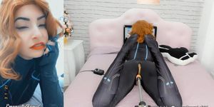 Black Widow Loves Your Dick In Her Pussy - Big Toy On A Sex Machine - Cosplay Girl Hd
