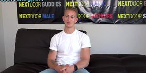 NEXT DOOR CASTING - Pretty blond in casting in solo showing off his BWC