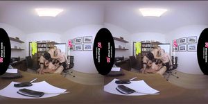 Shemale threesome vr