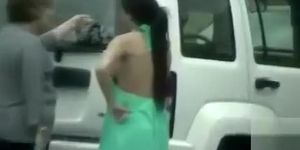 Raven-haired Brazilian goddess shows a side of her big boob