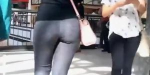 College girl wearing tight pants
