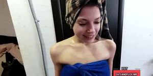 stepbrother and stepsis help each other to cum