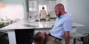Mother And Compeer'S Daughter Workout Alyssa Gets Her Way With Daddy'S Boss