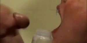 Cum drinking