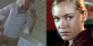 SekushiLover - Kristanna Loken Talk vs Nude Selfies (Split Screen)