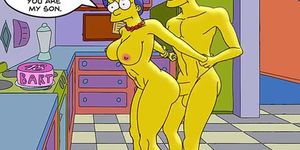 Marge and Bart