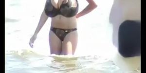 naughty amateur grannys gets sun on the beach compilation