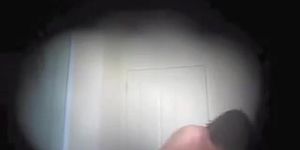 Hidden wife raunchy bath cam video with heavy tits