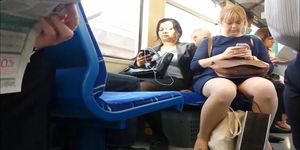 Compilation Upskirt on Train, August and September