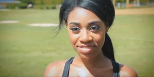 Therealworkout - Curvy Ebony Rides White Dick After Workout (Brittney White)