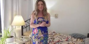 He caught the busty blonde stepmom cheating with someone