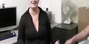 Interview leads to sex for this busty girl