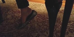 My Wife s Candid ShoePlay With Her Silver Ballet Flats