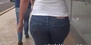 Milf Mature in tight jeans big ass butt mother phat booty  6