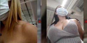 mv 233 2 thai girls flashing at supermarket