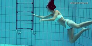 Nata Szilva the hot Hungarian girl swimming