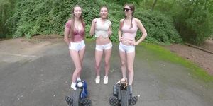 First time riders - Begode Falcon vs A2 with Thenattykatty  and truly.isabelle.mp4