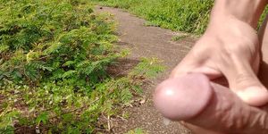 Indonesian Public Solo Masturbation Near the Toll Road