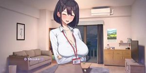 Summer Clover Hentai: Busty Boss Shizuko Uncensored Missionary Sex