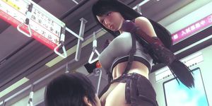 Tifa Lockhart train kissing and pussylicking to reach orgasm - 3d porn sfm animation hentai clips ass