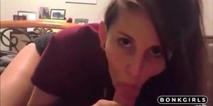 Girlfriend Gives an Intense Blowjob but Isn't Fond of the Messy Ending