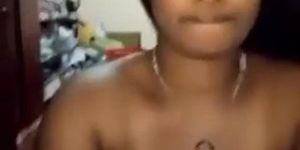 Tamil Aunty Stripping Nude Boob Pressing Show