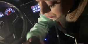 Jill kassidy swallows cum in the car