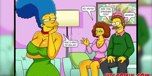 Betrayal At The Massage Parlor - The Simptoons