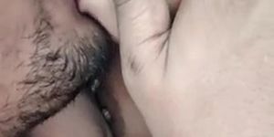 Indian Guy Sucking Wife'S Large Tits