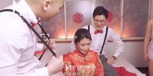 Asian Model Media: Lewd Wedding - Liang Yun Fei, MD-0232 - Original HD Porn with Cumshot & Oral