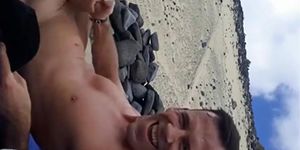 Spanish Beach Masturbation