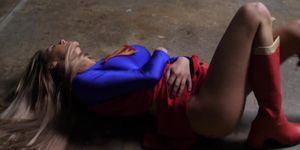 Supergirl gets her ass kicked by hot lesbians!