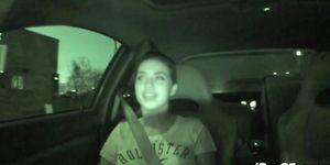 Courney James Flashing Boobs On In Car