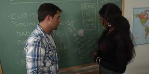 Diamond Jackson Fucking In The Classroom With Her Boobs (Black Diamond, Kris Slater, Kris Ebony)