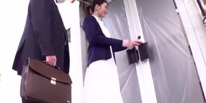 Beautiful Japanese Girl Seduces Executive Man For Sexual Affair In Magic Mirror