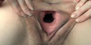 Queffing and Gaping Close-Up Webcam Show