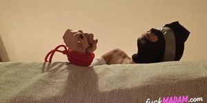 Bound, Gagged, and Hooded: Oral Fun with a Big Cock