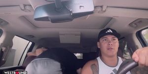 Busty Latina Girl Kesha Ortega Fucks Guy In Backseat Of Car - Ortega Twins