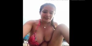 Girlfriend Masterbating On Beach