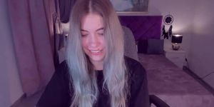 Blonde amateur Ukrainian teen SimaDark on webcam