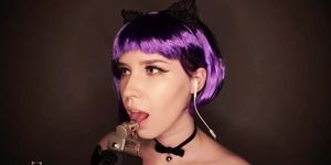 ASMR Neko Licking Mic & Kisses