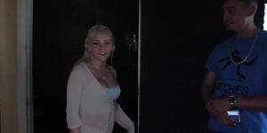 Blonde teen double fucked