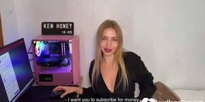 Hot Russian girl devours my hard cock